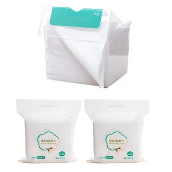 

1 Box of 50 Pcs Thicken Disposable Towel for Washing Face Cotton Pads Cosmetic Cotton Add 50 Pcs Replaceable Soft Towel
