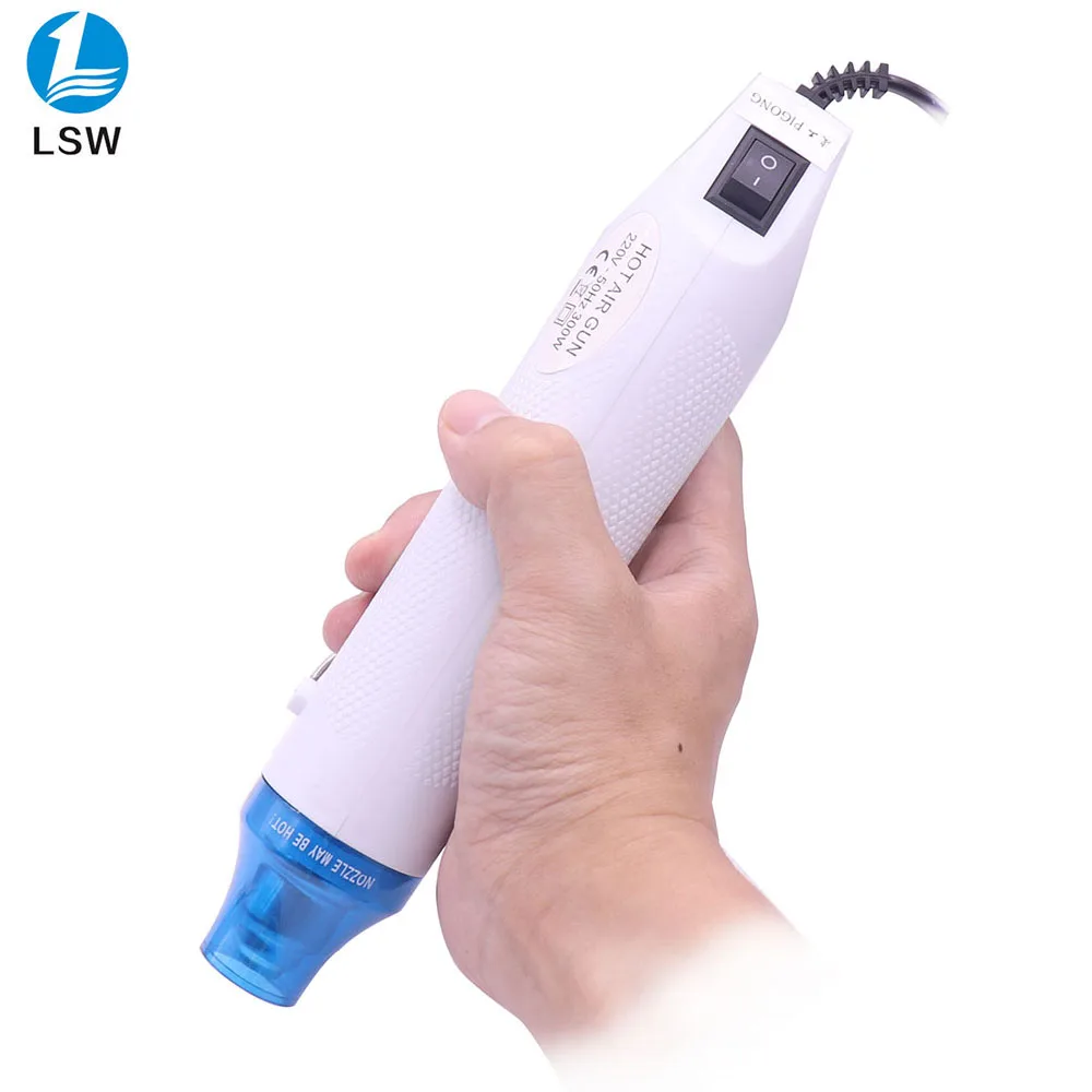 

220V DIY Using Heat Gun Electric Power tool hot air 300W temperature Gun with supporting seat Shrink Plastic DIY tool color