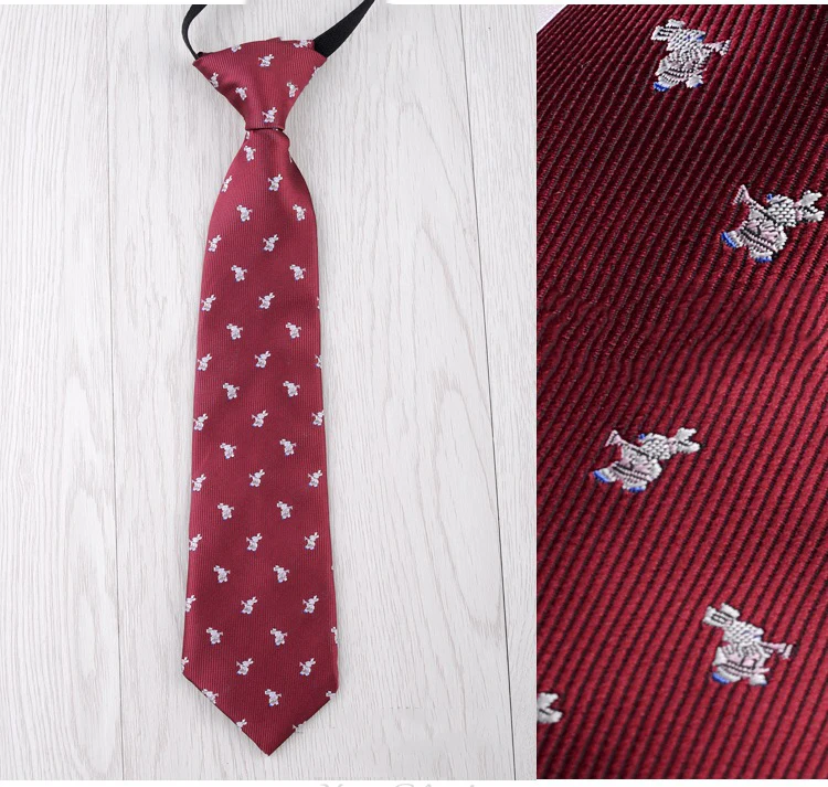 Полосатый однотонный шелковый галстук с животными из мультфильмов для мальчиков-школьников, Детские эластичные аксессуары для свадебной вечеринки, модный галстук