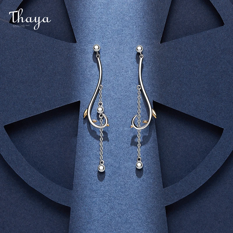 Thaya Original Brand DesignMagic Series Silver Beads 5cm Length Earring