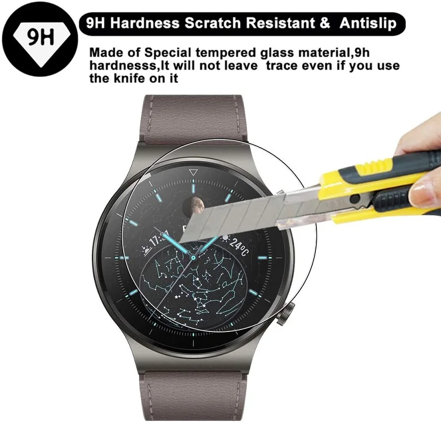 

2pcs Unthin Soft TPU HD Clear Protective Glass Film For Huawei Watch GT 2 Pro Smart Watch Full Screen Protector Cover For GT2