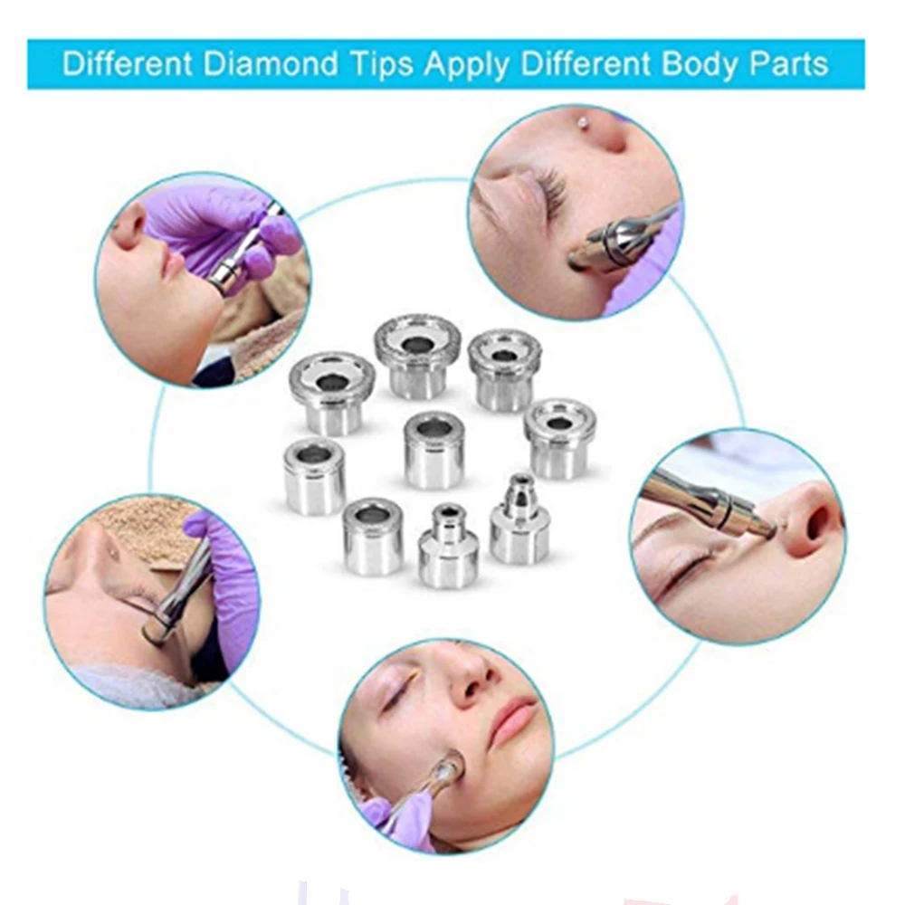 foyying 3 in 1 Diamond Microdermabrasion Machine Big Suction Facial Peeling Care Salon Equipment Vacuum Spray For Personal Home