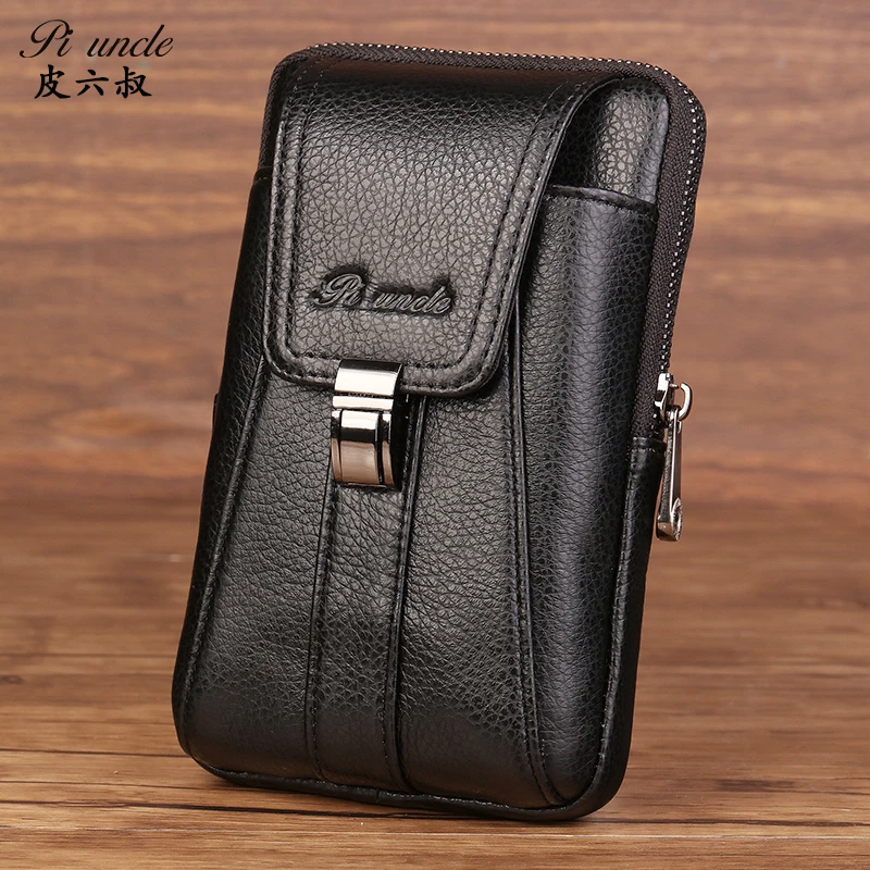 Piuncle New Men Genuine Leather Real Cell/mobile Phone Cover Case ...