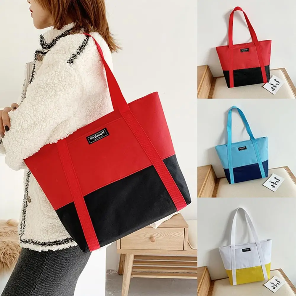 

Ladies Bags Handbag Women Fashion Girls Mixedcolor Large Capacity Zipper Shopping Shoulder Tote Handbag Bags #2O28