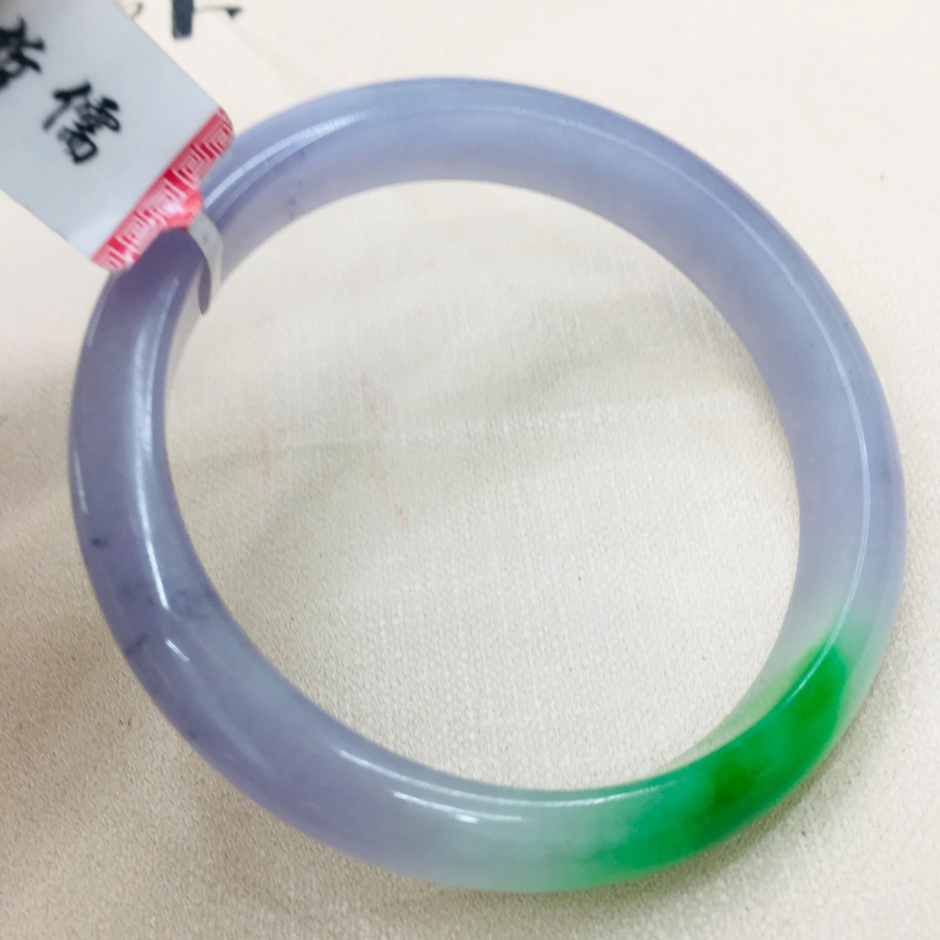 Натуральный бирманский элегантный нефритовый Изумрудный браслет 52-62 мм Чистый