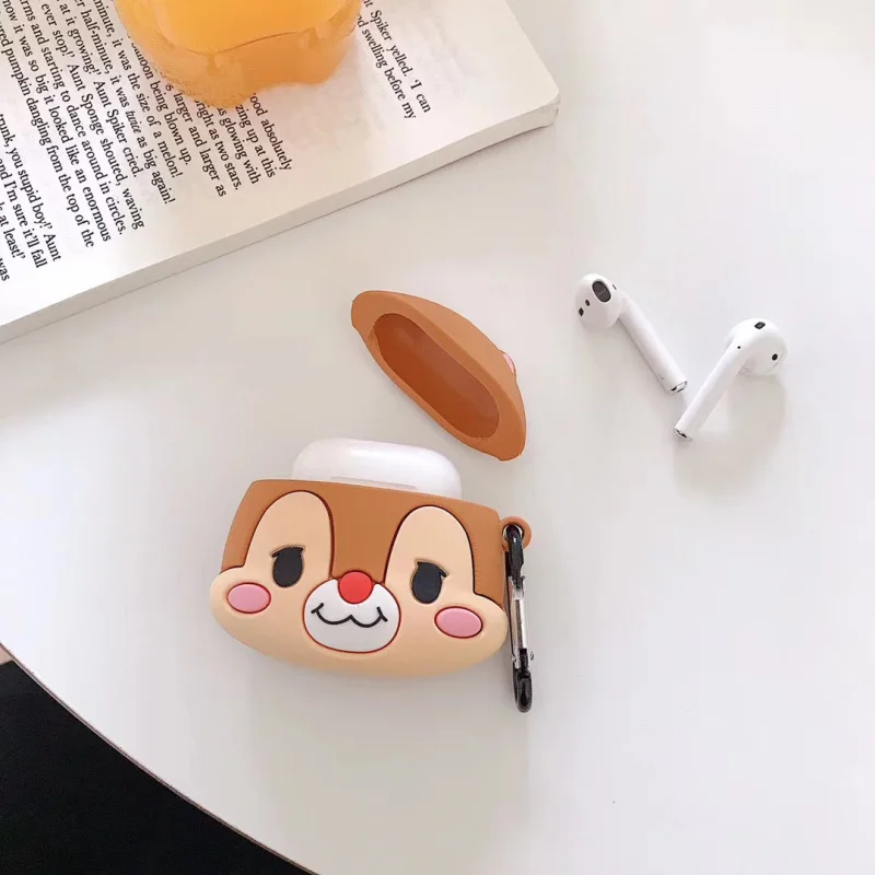 3D милый мультяшный силиконовый защитный чехол для AirPods, беспроводной Чехол для зарядки наушников, для Air Pods, Bluetooth, защита от падения