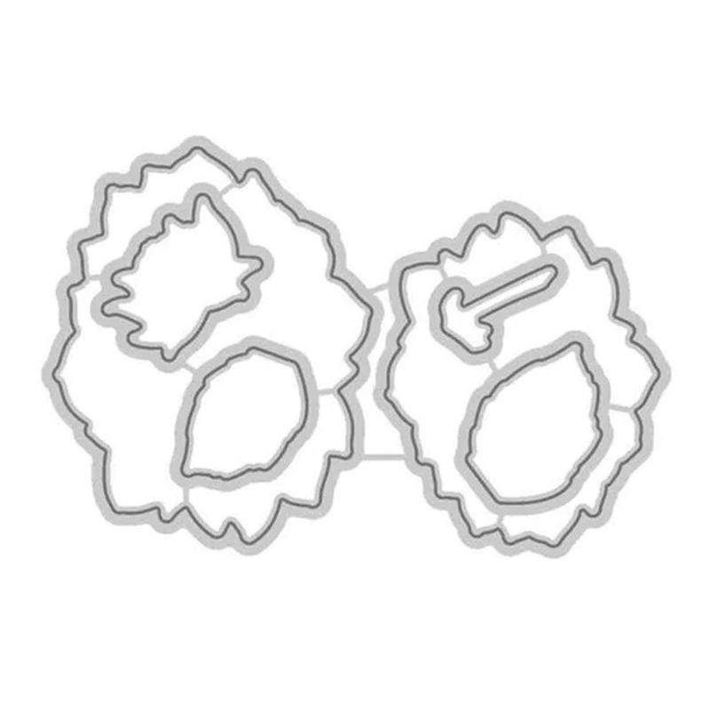 Новинка металлические Вырубные штампы и Скрапбукинг для изготовления букета спасибо фон тиснение нет рамка для марок карты Ремесло Набор