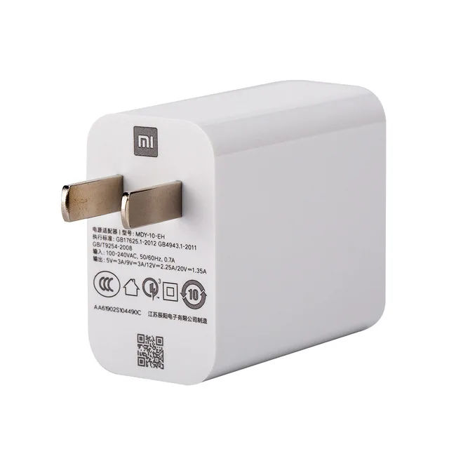 CN Plug Xiao mi 27W зарядное устройство быстрый адаптер для зарядки для mi 9 Red mi K20 Pro QC 3,0 зарядный адаптер - Цвет: CN Plug