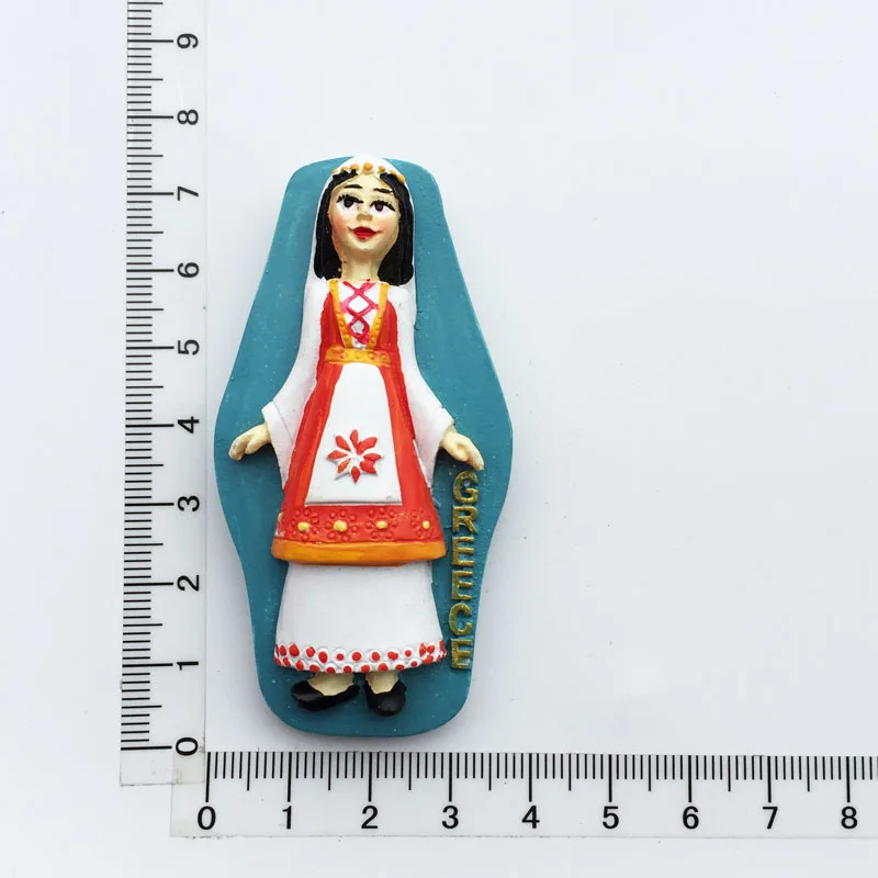 BABELEMI греческие знаменитости 3D магниты на холодильник туристические сувениры холодильник магнитные наклейки домашний декор - Цвет: Белый