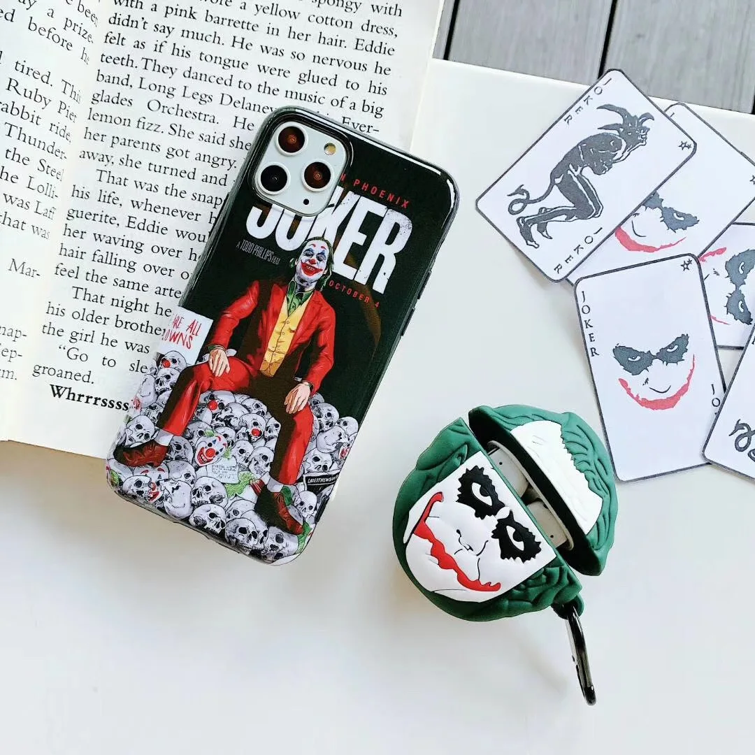 DC Joker мягкий IMD чехол для телефона iPhone 7 8 6 s Plus 11 Pro X XS Max XR 3D резиновая Беспроводная