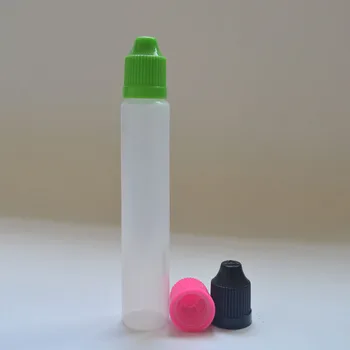 

1600pcs Long Slim Soft PE Empty 30ml Pen Shape Plastic Bottle With Colorful Cap E-Liquid Dropper Vail