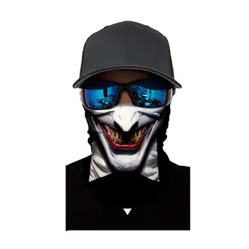

New Outdoor Dust-Proof And Sand-Proof V Word Vendetta Clown Riding Mask Multifunctional Mask Breathable Face Towel