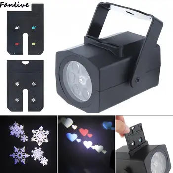 

10pcs Pattern Light AC85-260V 4W Card LED Image Projection Lamp with 2 Cards for Family Party KTV Disco Bar Festival
