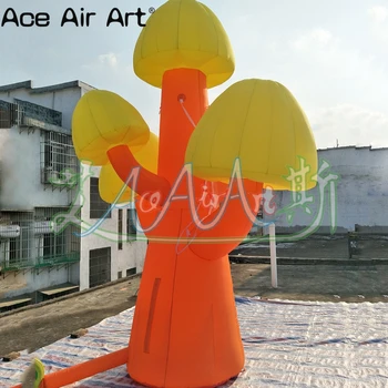 Price 4m H Amazing Lighting Inflatable Mushroom Tree Giant Led Glowing Mushroom Decor With Free Air Blower Made By Original Factory
