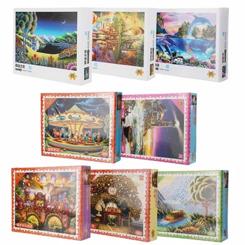 

1000 Pieces Adult Jigsaw Puzzle Landscape Wooden Assembling Puzzles Kids Educational Toys For Children Kids Puzzles Gift