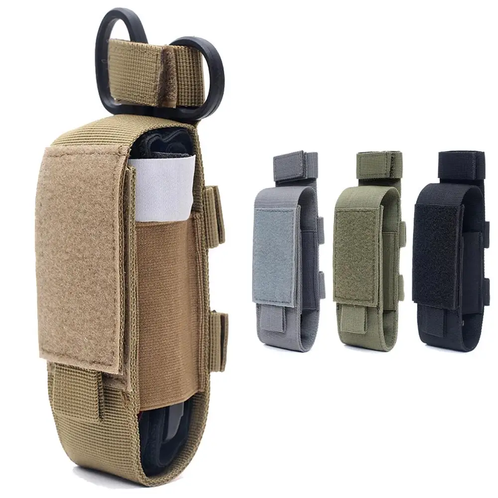 Tactical EDC Tourniquet Molle Pouch Outdoor Medical Emergency Bag Tactical Hunting Accessories Knife Flashlight Holster Case