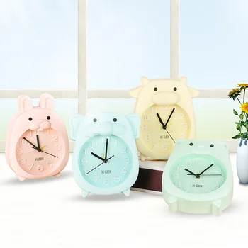 

Creative Cartoon Cute Animal Alarm Clock for School-Age Children Gift Clock Candy Color Living Room Decoration Relogio Mesa