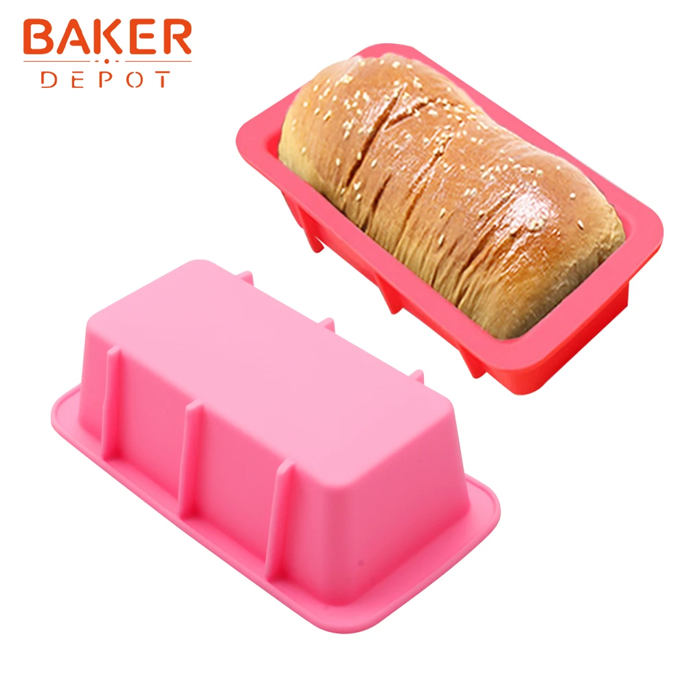 BAKER DEPOT, силиконовая форма для тостов, маленький прямоугольник, мыло ручной работы, смола, форма для торта, хлебное оборудование для выпечки, квадратная форма для тостов