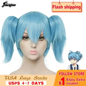 

Ebingoo Anime Assassination Classroom Shiota Nagisa Ponytails Wig Cosplay Costume Ansatsu Kyoushitsu Synthetic Halloween Party