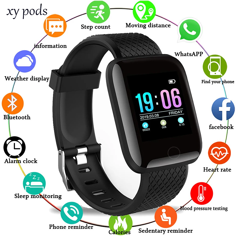 

Smart Watch Men Blood Pressure Waterproof Smartwatch Women Heart Rate Monitor Fitness Tracker Watch Sport for Android IOS