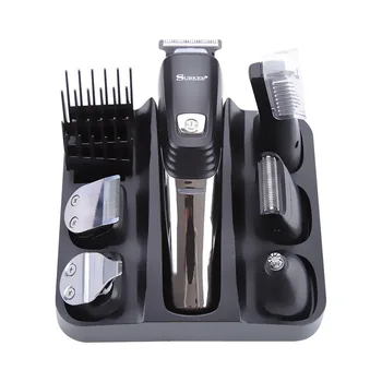 

6in1 grooming kit hair trimmer electric for men body trimer beard male eyebrow stubble hair cutting machine head haircut