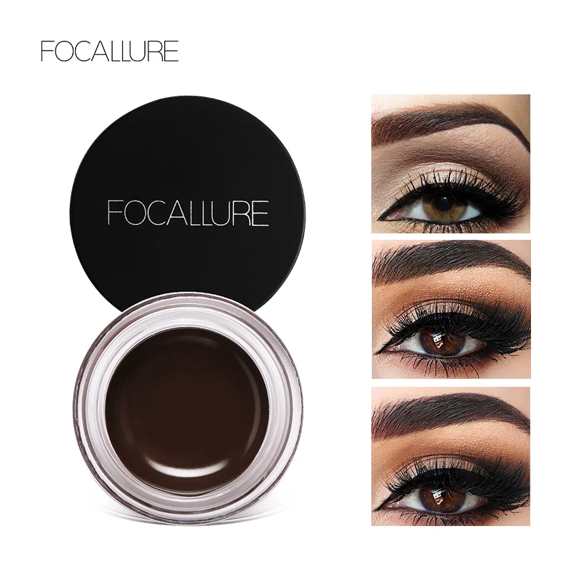 

FOCALLURE Eyebrows Enhancer Gel Eyebrow Cream Eye Brow Makeup Pigment Waterproof Cosmetic Long Lasting Make Up Set with Brush
