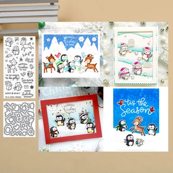 

Lucky Goddess Snow play Metal cutting dies and stamp Scrapbook paper craft knife mould blade punch stencils dies 2019