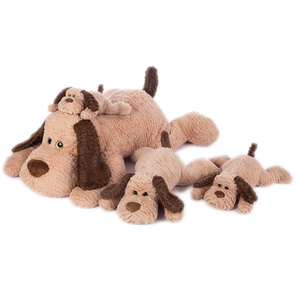 Игрушка плюшевая в виде коричневой собаки 30/45 см | Игрушки и хобби