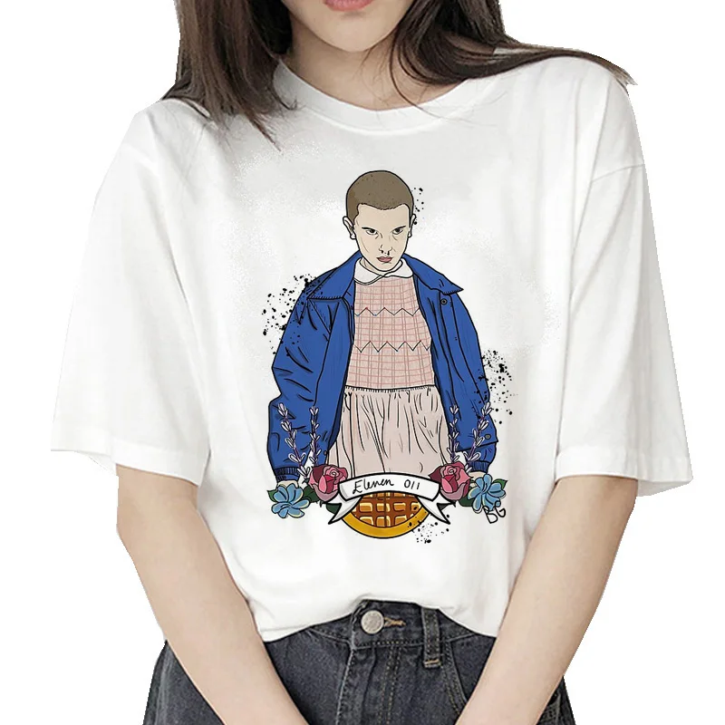 Harajuku stranger things Сезон 3 футболка женская уличная перевернутая футболка забавные шорты рукав Винтаж camiseta Графический Топ - Цвет: x70810