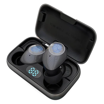 

T08TWS Wireless Bluetooth 5.0 HiFi Tone Wireless Earphones Noise Cancelling Gaming Metal Headset IPX6 Waterproof