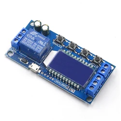 Module de relais de retardement de temps 6 30V Micro USB affichage numérique LCD, Module de relais de commande interrupteur de minuterie, Module de Cycle de déclenchement XY LJ02 
