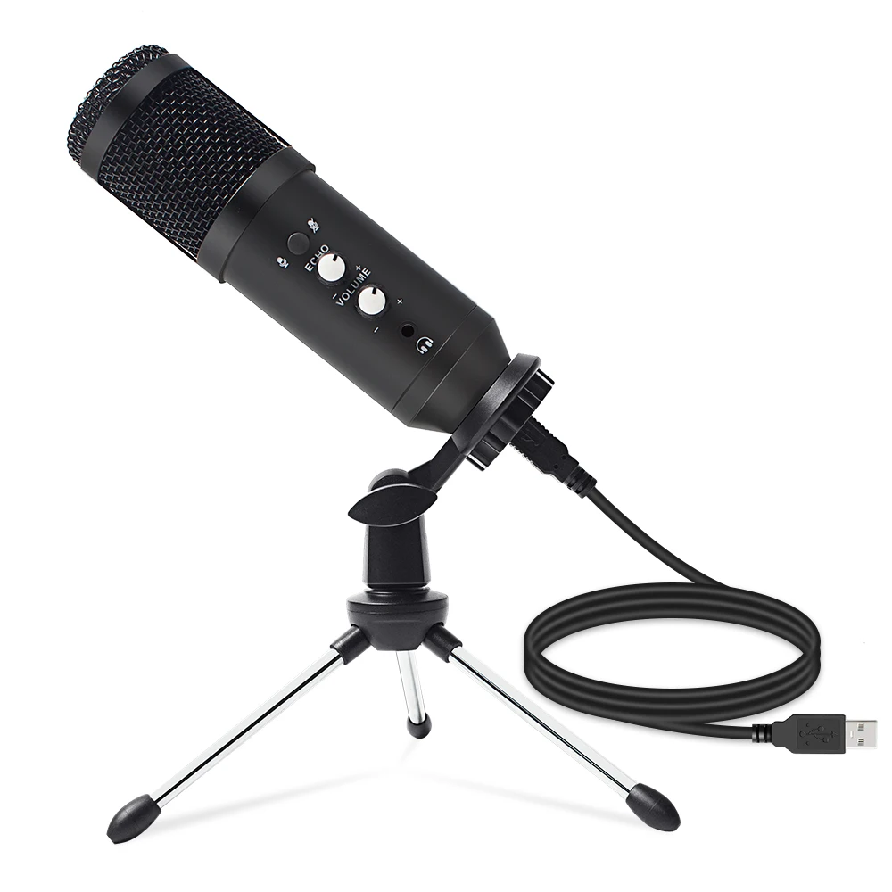 E21 Usb Gaming Microphone Condenser Microfone Streaming  Cardiod Microphone Plug And Play Mic For Youtube Popcast Chatting