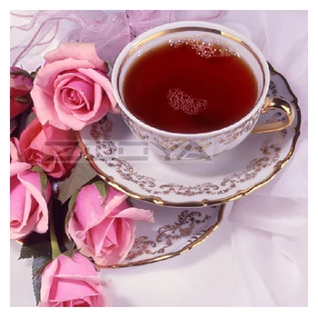 

DIY Diamond Painting Cross Stitch Diamond Embroidery Square Roses Coffee Cup Embroidery Beads Paintings Crystals Needlework BJ81