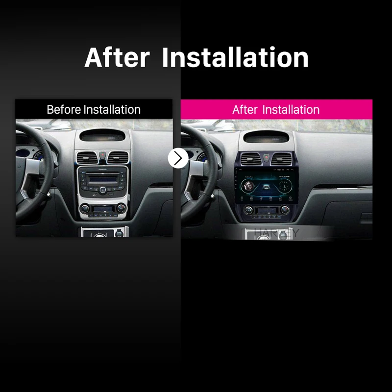 Harfey 10 1 дюймов Carplay GPS навигация Радио Android 9 для Geely Emgrand EC7 2012 2013 HD сенсорный экран