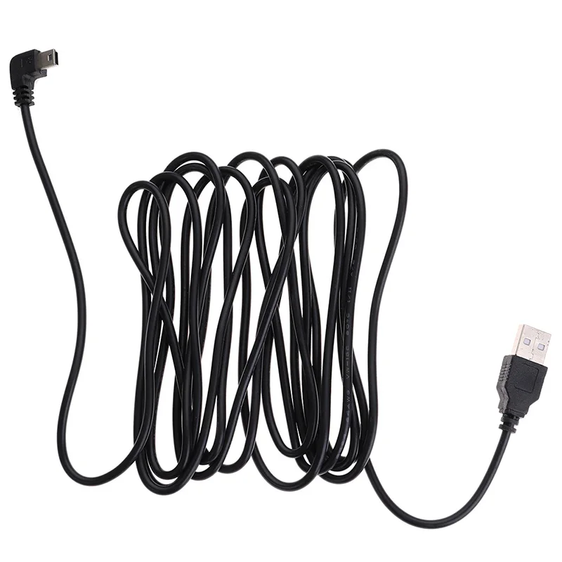 3,5 м автомобильная зарядка изогнутый мини провод, usb-кабель для автомобиля dvr камера видеорегистратор gps кабель к тачпаду
