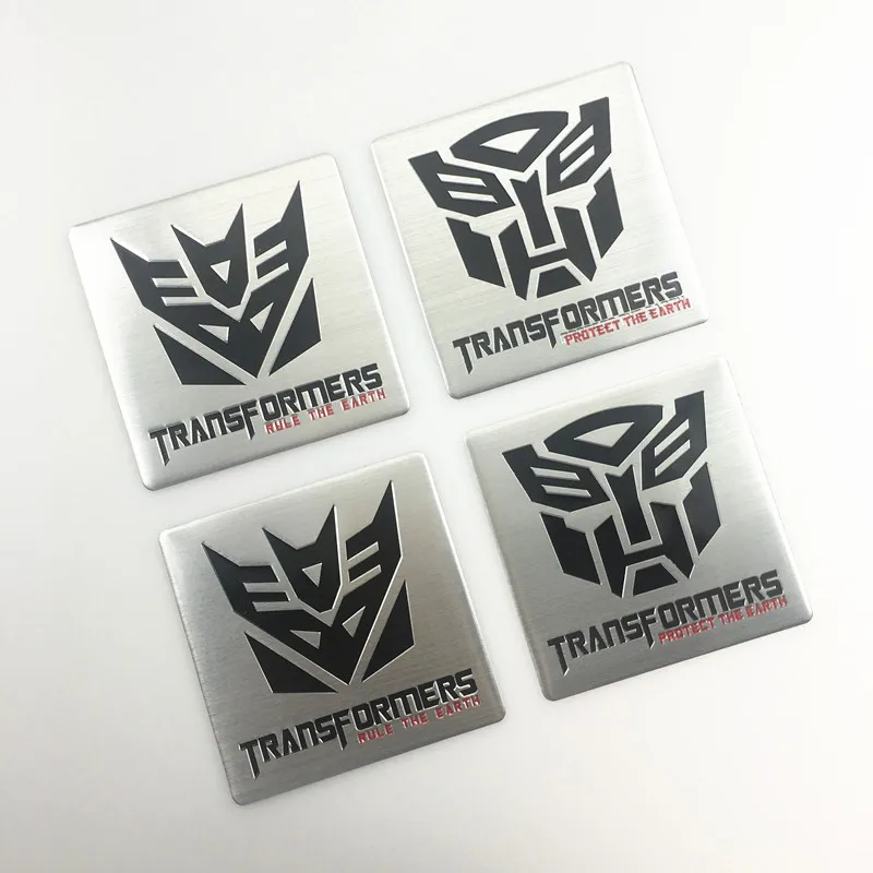 Autobots Трансформеры бампер наклейка s Autobots Decepticons Optimus Prime Автомобильный логотип украшение кузова автомобиля металлическая наклейка Tag Sid