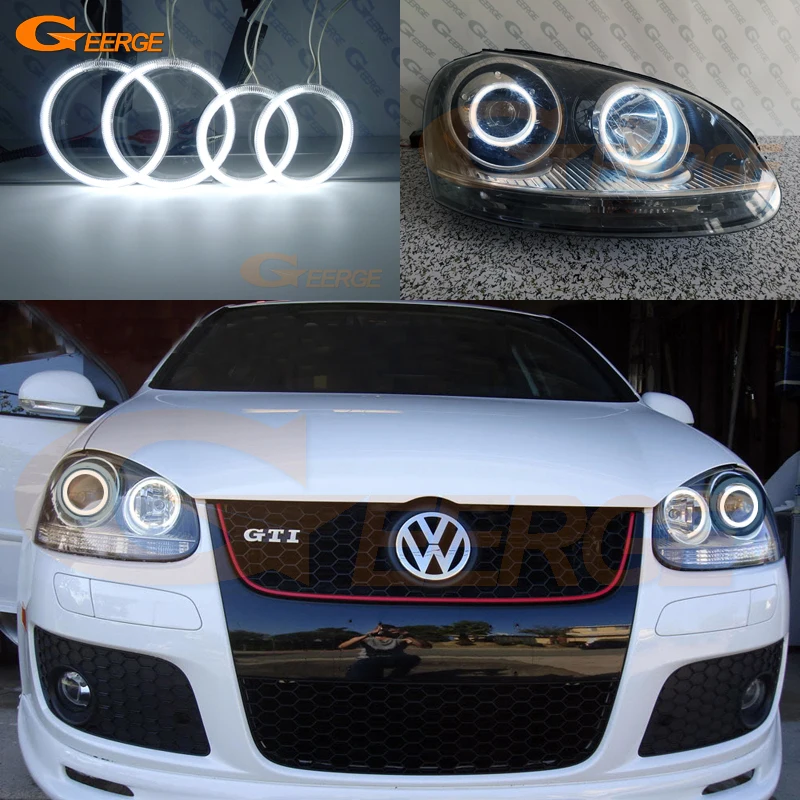 Для Volkswagen VW Golf Rabbit Jetta GTI R32 MKV MK5 2005 2010 отличный ультра яркий комплект колец