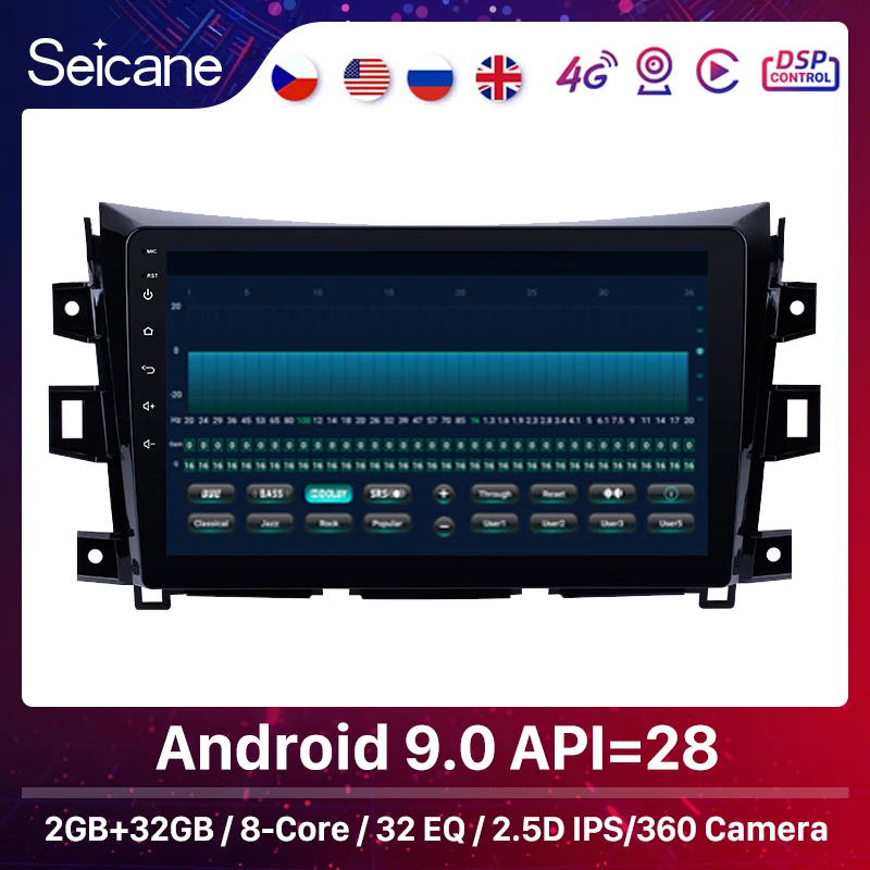 Seicane 10.1&quotAndroid 9.0 HD For Renault Alaskan Nissan NAVARA Frontier NP300 2011-2016 Car GPS Stereo Head Unit Radio Tuner |
