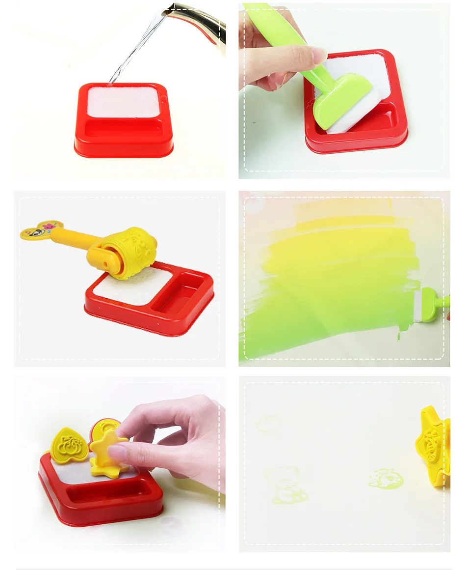 Kit Peinture Marbrée à L'eau Pour Enfants 16 Couleurs - Art Créatif Avec Peigne, Papier, Poudre - À Partir De 6 Ans