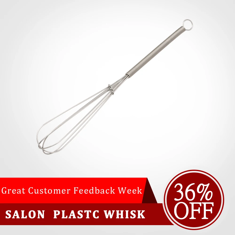 Stainless Steel Plastc Whisk Stirrer Cream Mixer Salon Barber Hairdressing Hair Color Dye Mixing Tools