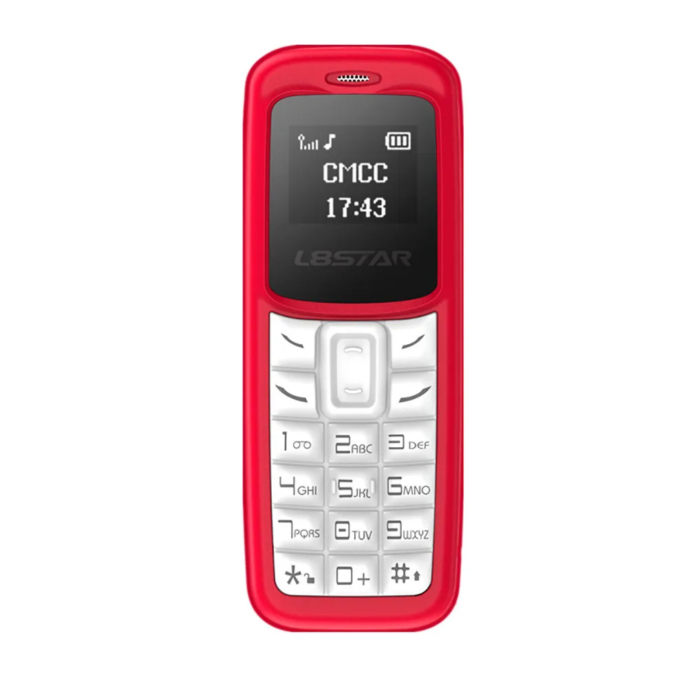 Red L8star BM30 телефон мини маленький размер мобильный телефон Bluetooth гарнитура Набор Карманный две sim-карты карманный мобильный телефон горячая распродажа - Цвет: Red