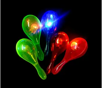 

wholesale 300pcs LED Flashing Maracas Light Up Neon Beach Hula Party Maracas Adult Bar KTV Cheer Props Glow Party Supplies