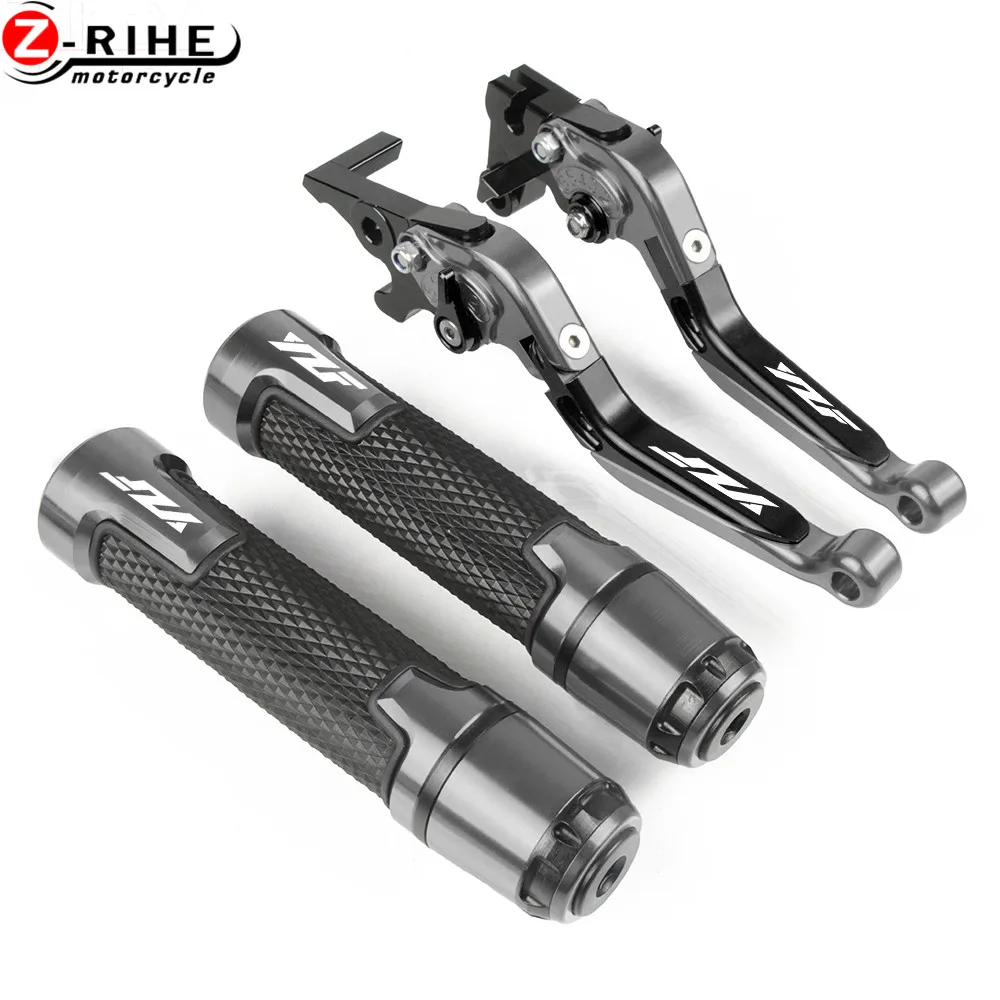 Для YAMAHA YZF R1 YZF-R1 YZFR1 1999 2000 2001 Мотоцикл с ЧПУ алюминиевые аксессуары складные удлиняющиеся тормозные рычаги сцепления сцепление - Цвет: BKGYBKGY YZF