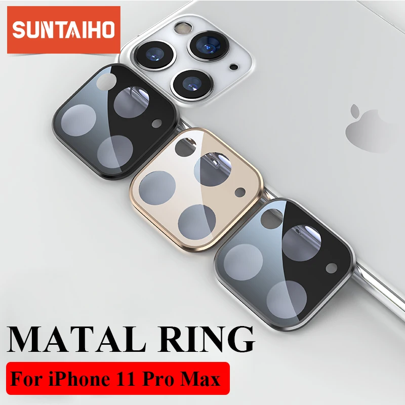 Suntaiho Защита объектива камеры для iPhone 11 Pro металлическое защитное кольцо для iPhone 11 iPhone 11 Pro Max задняя крышка защитный чехол