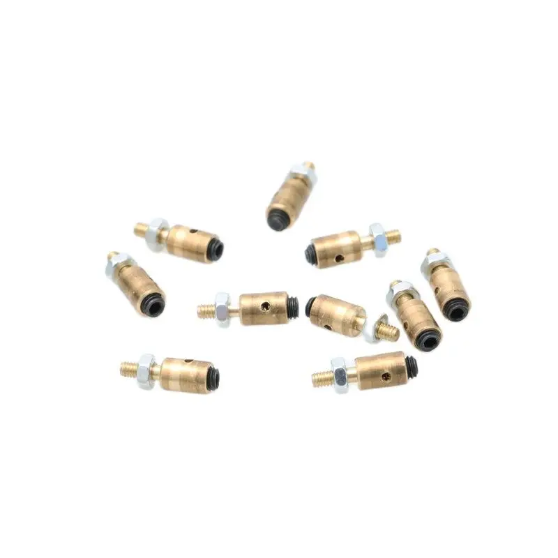 30PCS Metal Servo Linkage Stopper Aperture 1.2-3mm Tie Rod Adjuster Copper Fast Regulator Pushrod Connector for RC Model Boat