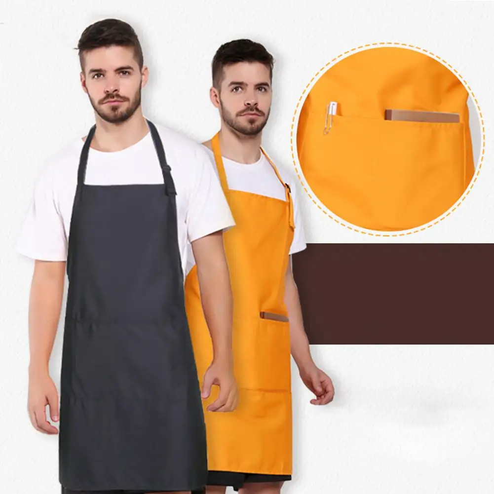 TPFOCUS 1Pcs Kitchen Apron Adjustable Apron Wiping Hands Pure Color Apron Adult Cooking for Kitchen Cleaning Tools 78cm*68cm