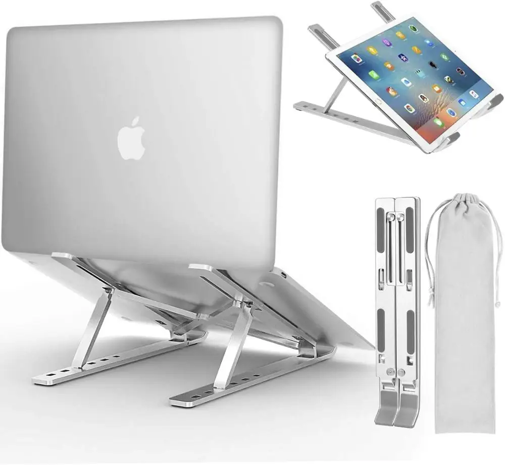 

Laptop Stand Mini Aluminium Alloy Travel Laptop Holder for MacBook Pro Foldable Bracket Notebook Stand sfor PC Notebook