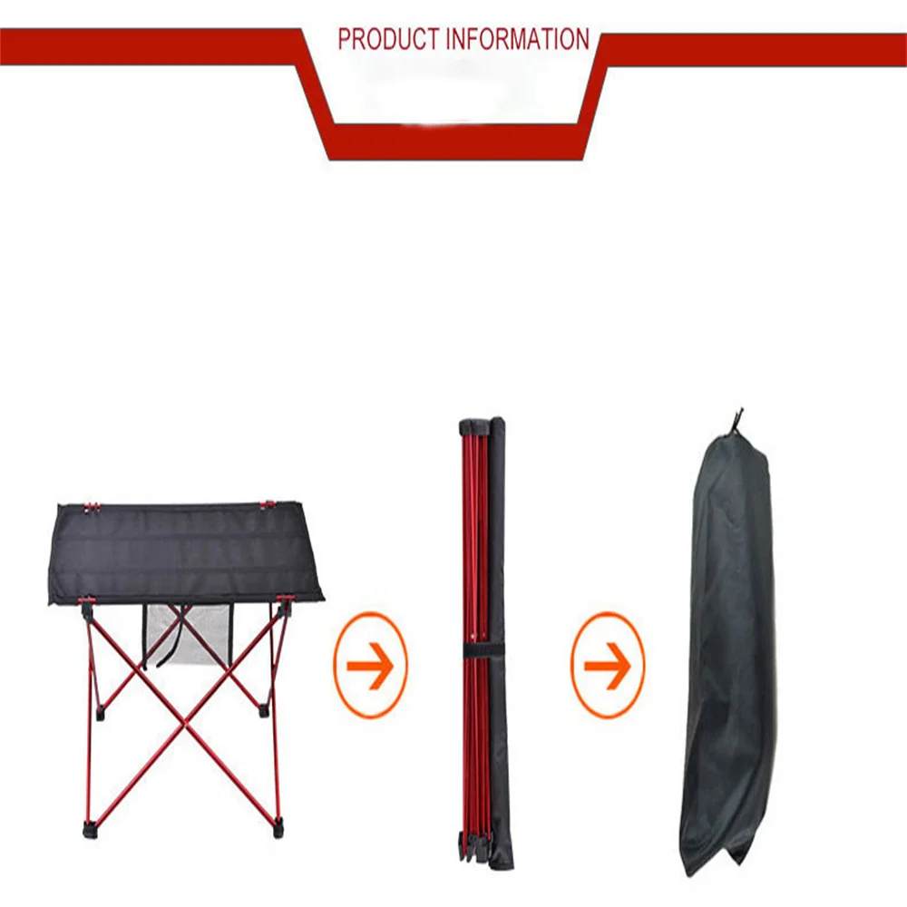 Foldable Table Outdoor Foldable Table Portable Camping Furniture Computer Picnic Ultra Light Anti Slip Folding Desk Aluminium Alloy