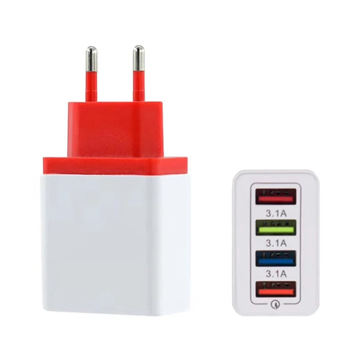 1 шт. 4 порта универсальное USB дорожное Быстродействующее зарядное устройство адаптер питания LHB99