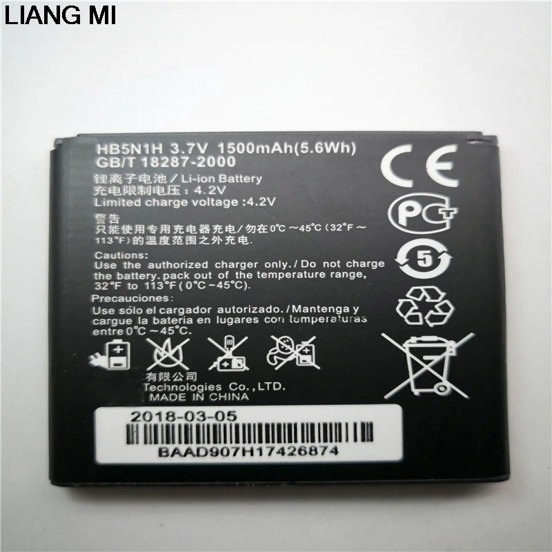 1500Mah Batteria Di Ricambio Per Huawei Ascend G300 G305T Hb5N1H C8812 U8815 U8818 T8828 Y220 Y310 U8825 T8830 G309T Y320 Y330